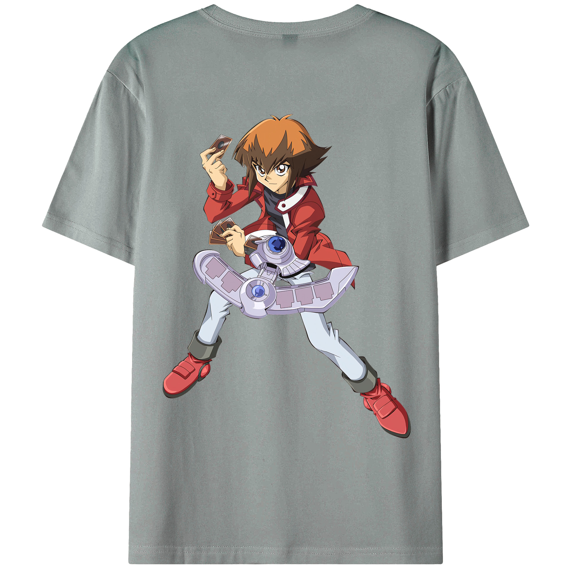 （画像用） 遊☆戯☆王 Yu-Gi-Oh! 綿100％ メンズ半袖Tシャツ（バックプリント） 通気性